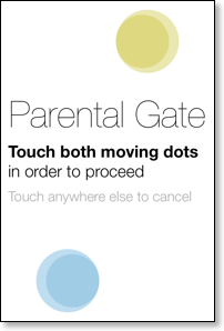Parental Gate Screen Shot (iPhone)